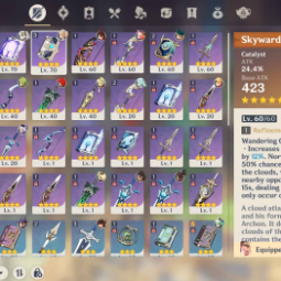 ❤️NA AR50 ❤️ 5 stars*6 RAIDEN SHOGUN❤️NAHIDA❤️MONA❤️DILUC❤️QIQI❤️DEHYA ❤️ lots of 4* characters and weapons❤️ 1